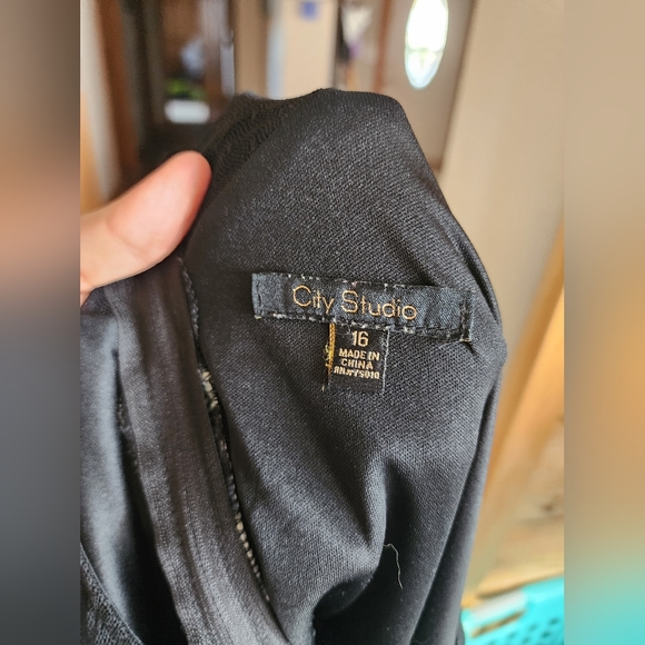 City Studio Floral Dress with Mesh Panel - Picture 2 of 3